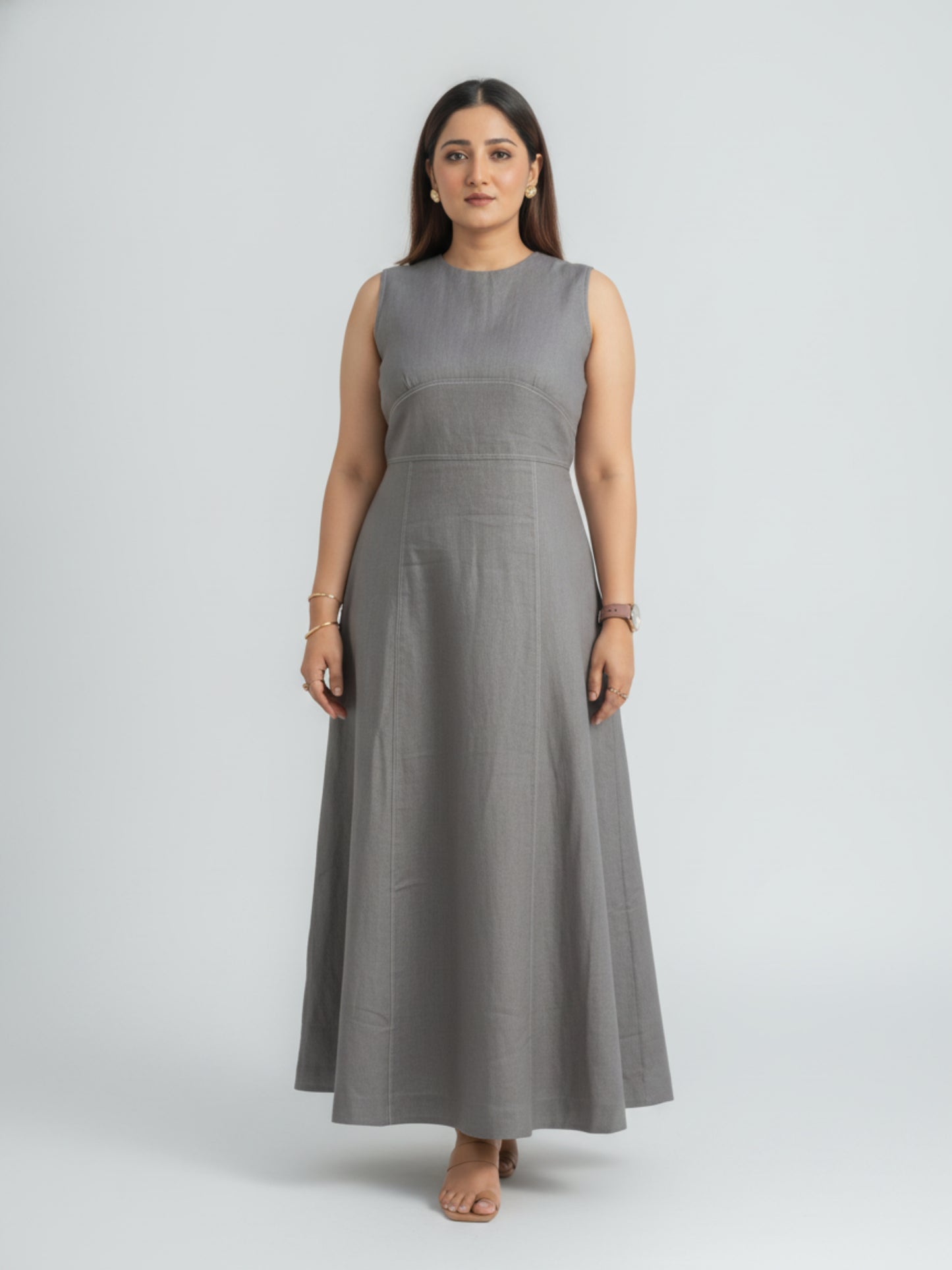 THE HORIZON MAXI LINEN DRESS