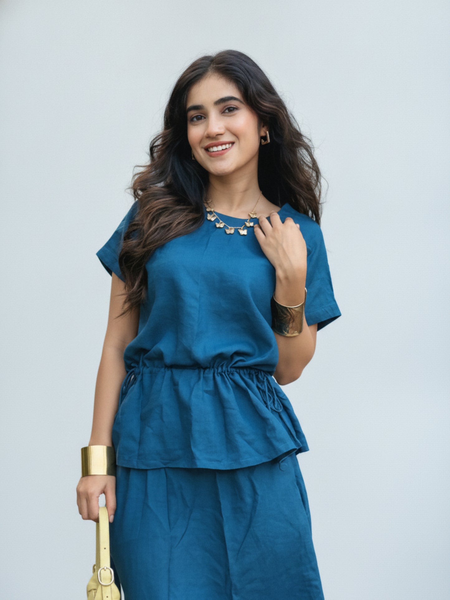 INDIGO HOUR LINEN CO-ORD SET