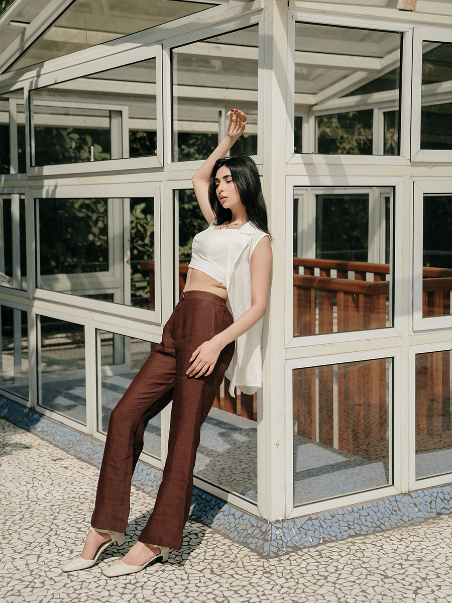 THE POWER LINEN BLAZER SET
