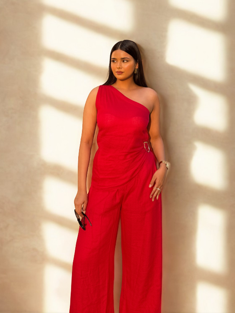 ROUGE AFFAIR LINEN CO-ORD SET