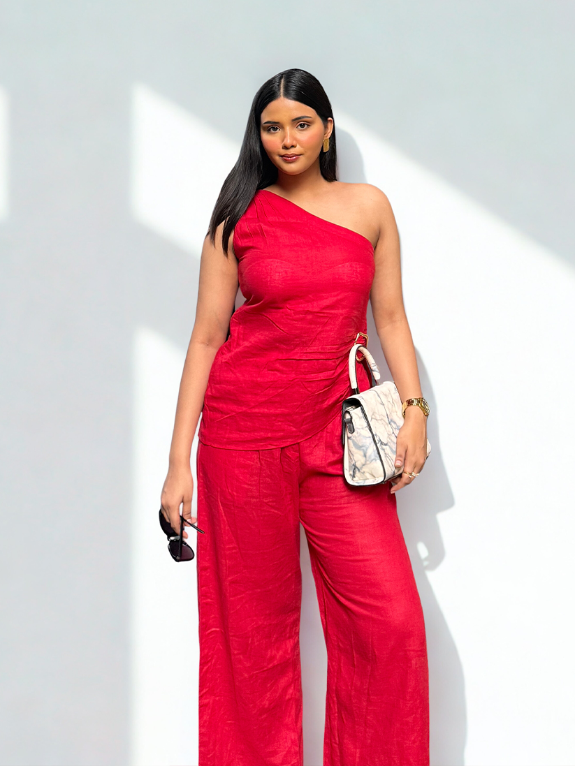 ROUGE AFFAIR LINEN CO-ORD SET