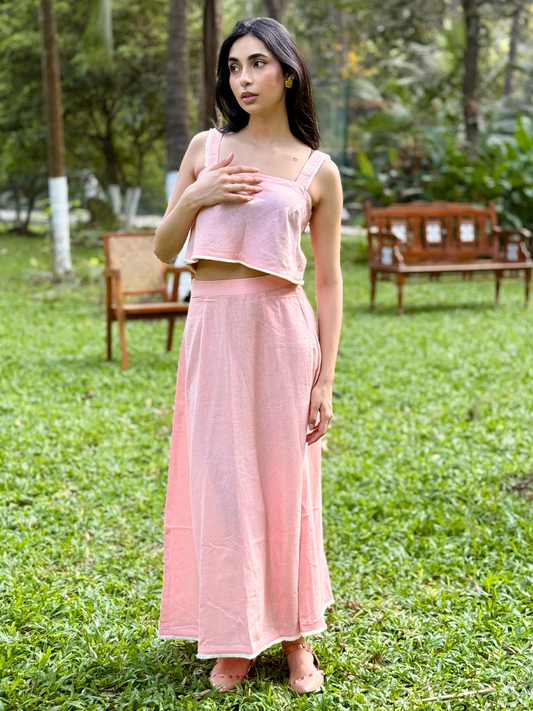 LINEN SKIRT CO-ORD SET