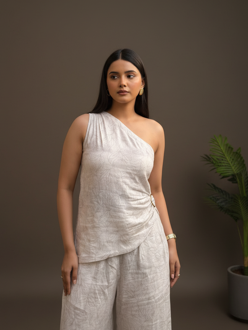 VANILLA LINEN CO-ORD SET