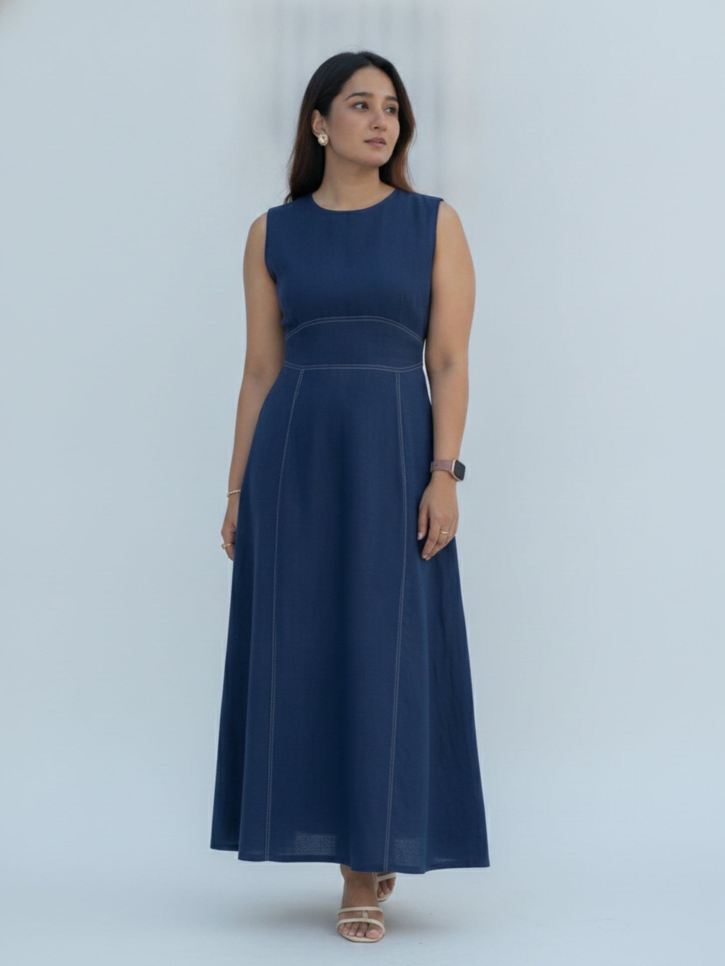 THE HORIZON MAXI LINEN DRESS