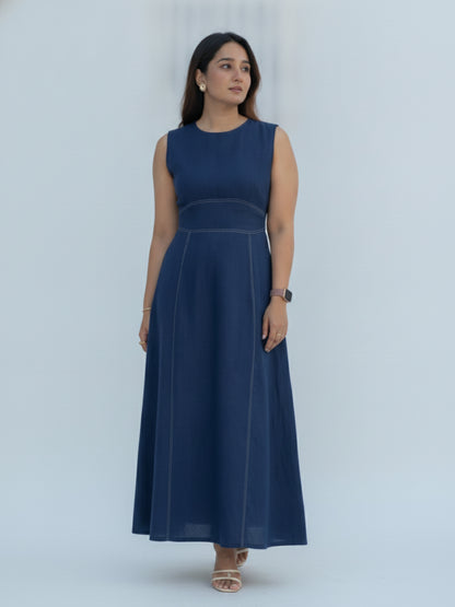 THE HORIZON MAXI LINEN DRESS