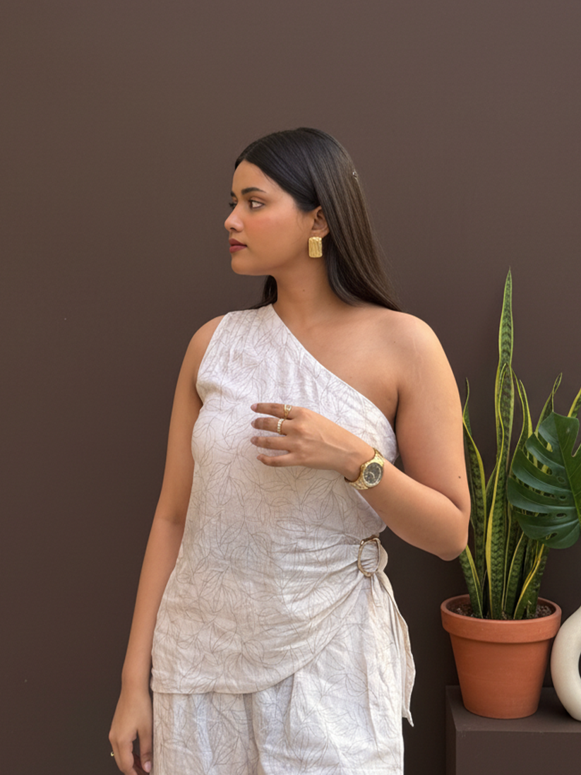 VANILLA LINEN CO-ORD SET