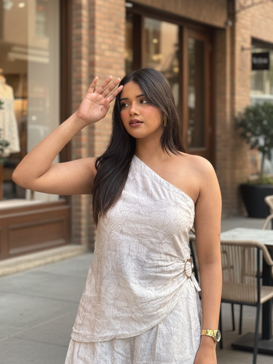 VANILLA LINEN CO-ORD SET