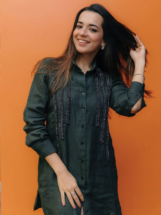 JASHN LINEN TUNIC