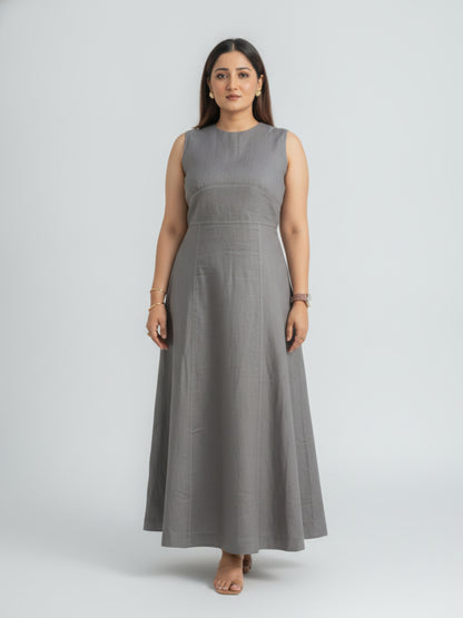 THE HORIZON MAXI LINEN DRESS