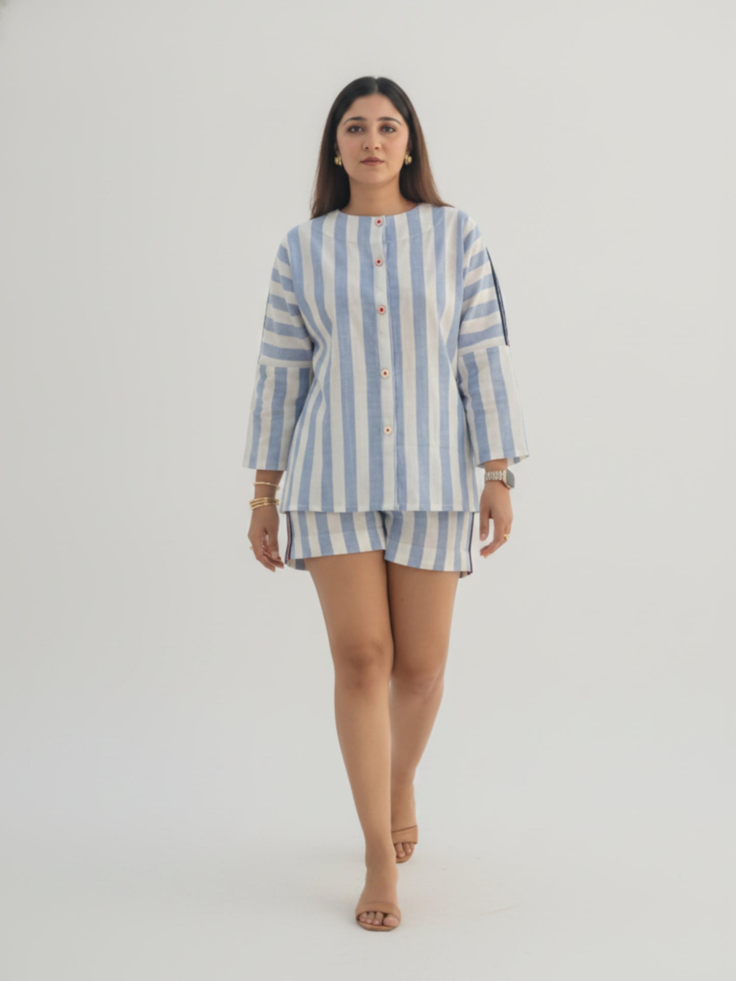 THE RIVIERA LINEN SHORTS SET