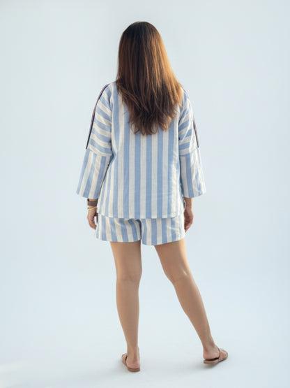 THE RIVIERA LINEN SHORTS SET