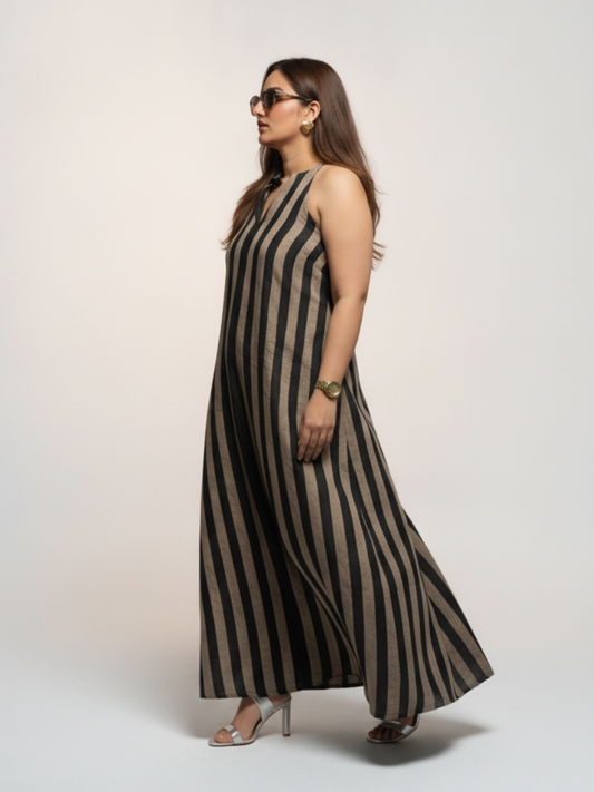 THE LATE HOUR LINEN DRESS