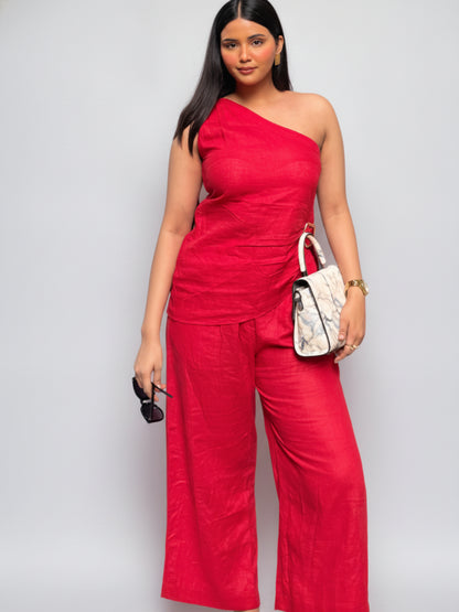 ROUGE AFFAIR LINEN CO-ORD SET