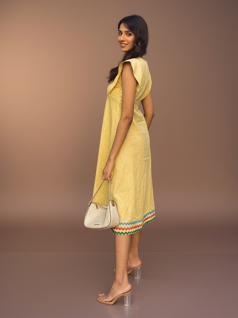 CANARY LINEN DRESS