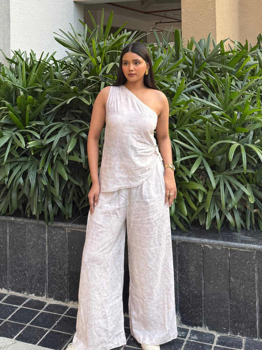 VANILLA LINEN CO-ORD SET