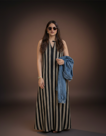 THE LATE HOUR LINEN DRESS