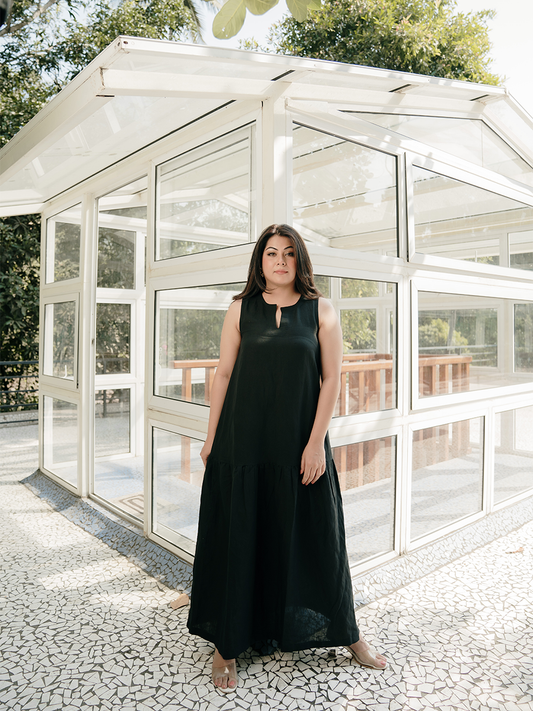 THE NOIR LINEN DRESS