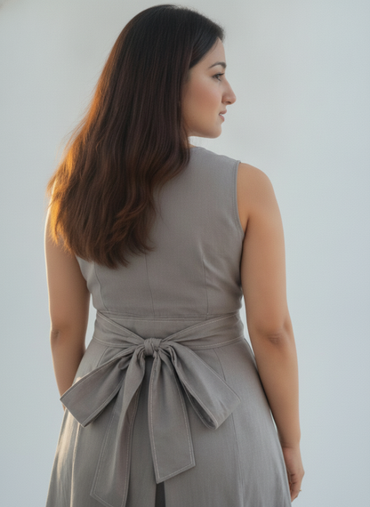 THE HORIZON MAXI LINEN DRESS
