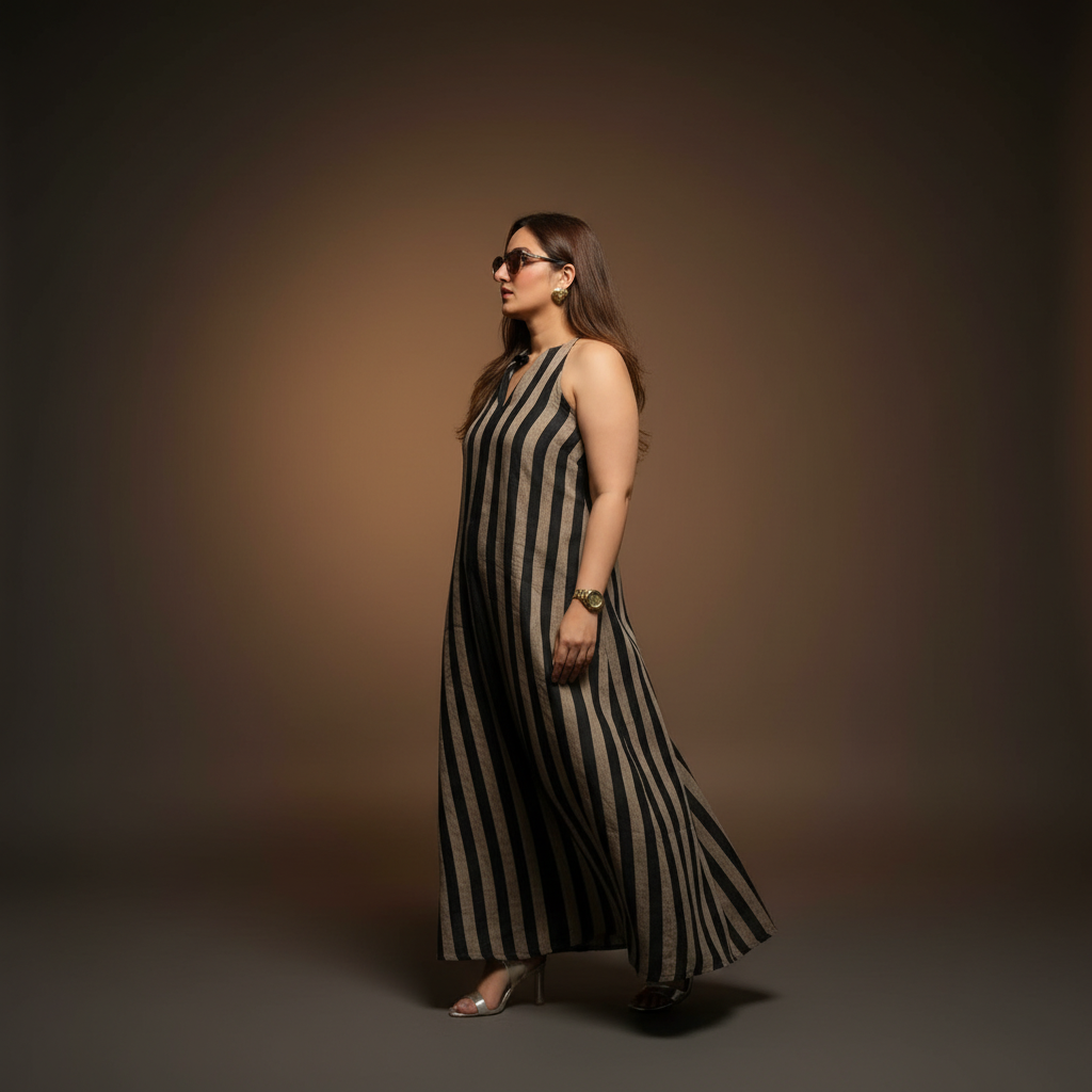 THE LATE HOUR LINEN DRESS